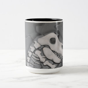 Tasse 2 Couleurs Dinosaure Fossil