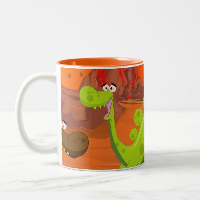 Tasse 2 Couleurs Dinosaures (Gauche)