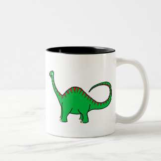 Tasse 2 Couleurs Diplodocus vert