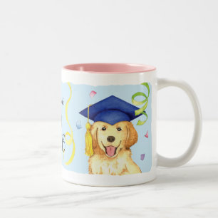 Tasse 2 Couleurs Diplômé de golden retriever