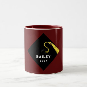Tasse 2 Couleurs Diplôme personnalisé Keepsaké cadeau