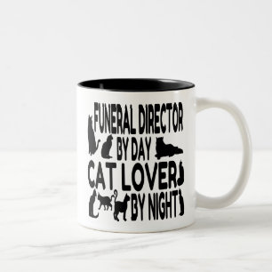 Tasse 2 Couleurs Directeur des funérailles Amoureux de les chats