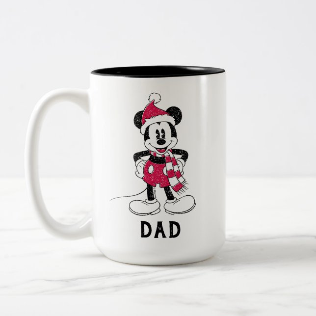 Tasse 2 Couleurs Disney | Mickey Vintage personnalisé (Gauche)