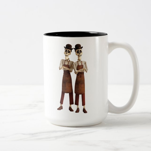 Tasse 2 Couleurs Disney Pixar Coco | Cool Twin Skeletons (Droit)