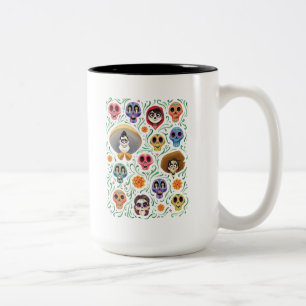 Tasse 2 Couleurs Disney Pixar Coco  Terre des morts - Crâne de suc