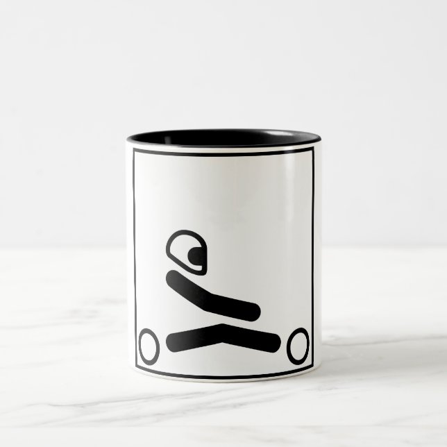 Tasse 2 Couleurs Disparaissent le chiffre de kart (Centre)