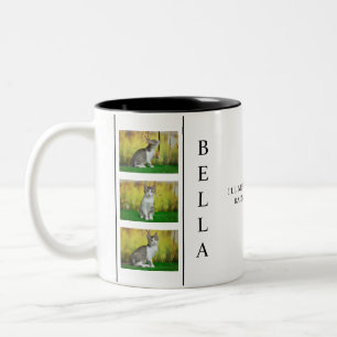 Tasse 2 Couleurs Disposition verticale du Mémorial pour animaux de