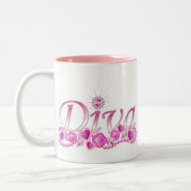 Tasse 2 Couleurs Diva Bling (Gauche)