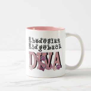 Tasse 2 Couleurs DIVA de Rhodesian Ridgeback