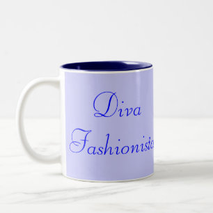 Tasse 2 Couleurs Diva Fashionista En Bleu I
