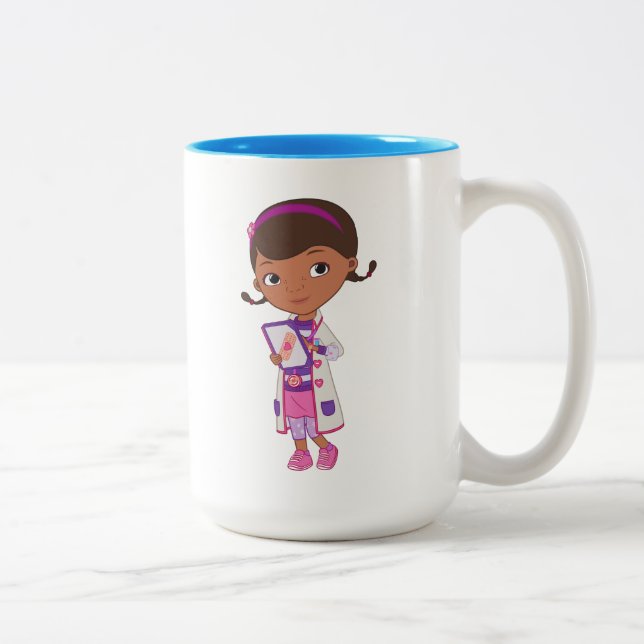 Tasse 2 Couleurs Doc McStuffins | Toute partie de mon travail (Droit)