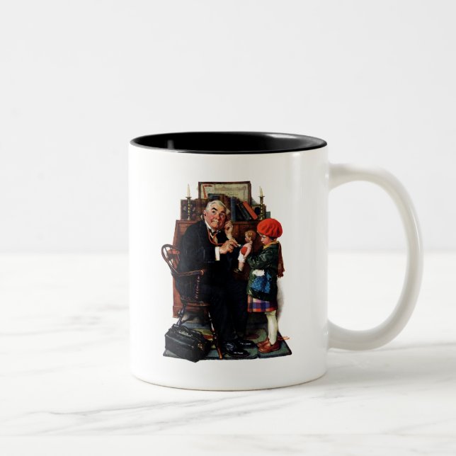 Tasse 2 Couleurs Docteur et poupée (Droit)