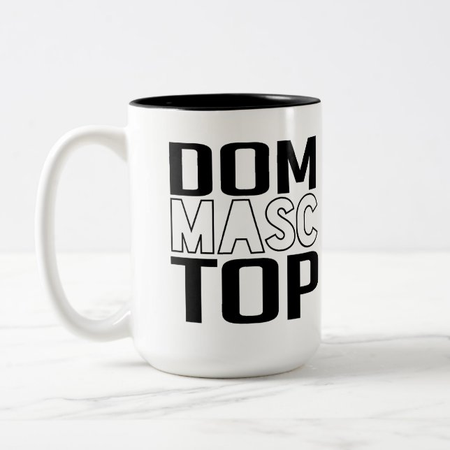 Tasse 2 Couleurs Dom Masculin Haut (Gauche)
