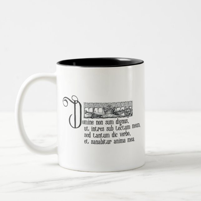 Tasse 2 Couleurs Domine non sum dignus (Gauche)