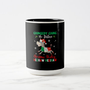 Tasse 2 Couleurs Dominick L'âne de Noël