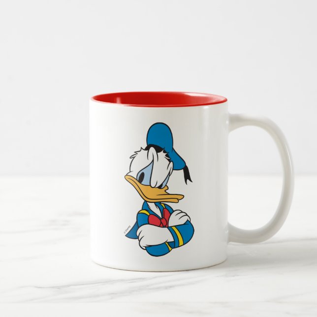 Tasse 2 Couleurs Donald Duck | Armes croisées (Droit)
