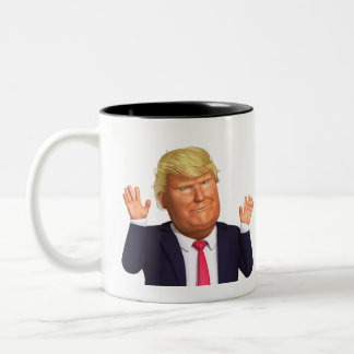 Tasse 2 Couleurs Donald John Trump Coupe de café photo complète