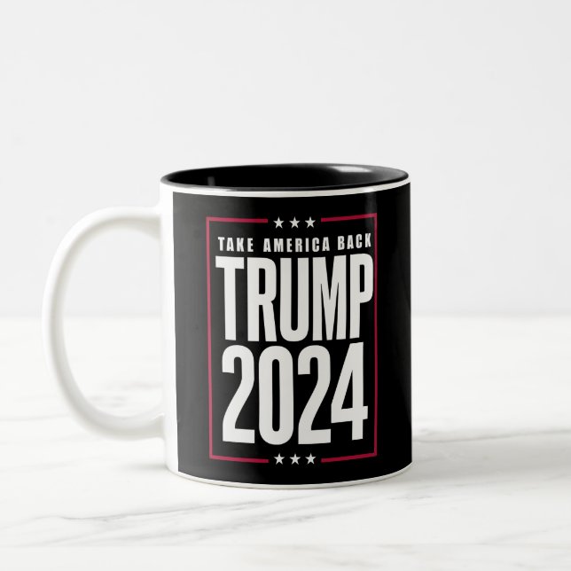 Tasse 2 Couleurs Donald Trump 2024 redonne l'élection américaine (Gauche)