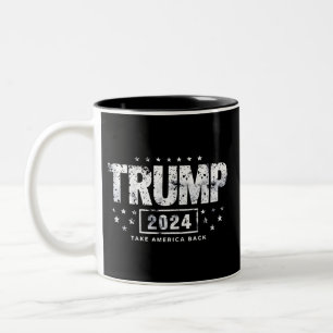 Tasse 2 Couleurs Donald Trump 2024 Reprenez l'Amérique Élection