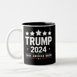 Tasse 2 Couleurs Donald Trump 2024 Reprenez l'élection de l'Amériqu