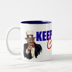 Tasse 2 Couleurs Donald Trump   maintiennent l'Amérique grande