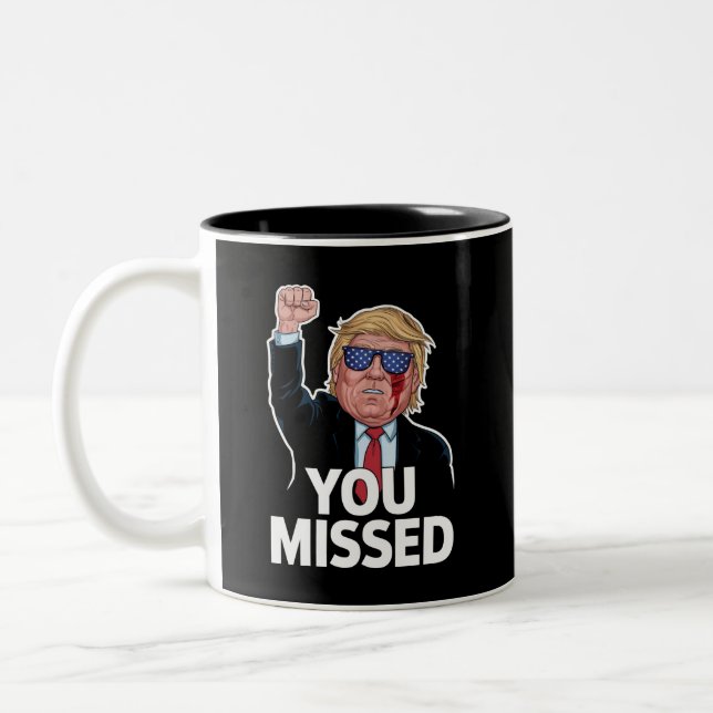 Tasse 2 Couleurs Donald Trump vous a manqué (Gauche)
