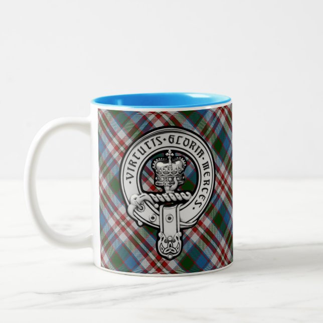 Tasse 2 Couleurs Donnachaidh (Robertson) Robe tartan Crest (Gauche)