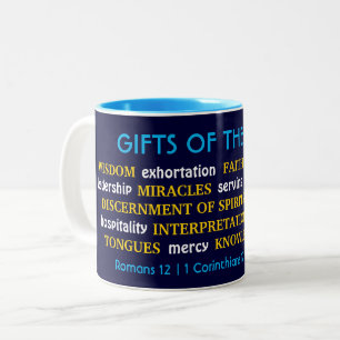 Tasse 2 Couleurs DONS DE L'ESPRIT   Inspirationnel   Christian
