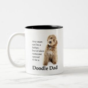 Tasse 2 Couleurs Doodle Chien Papa