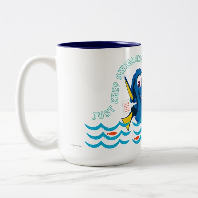 Tasse 2 Couleurs Dory | Continuer la natation (Gauche)