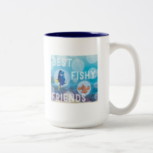 Tasse 2 Couleurs Dory et Nemo  Meilleurs amis pêcheurs