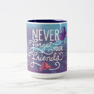 Tasse 2 Couleurs Dory et Nemo  N'oubliez jamais vos amis