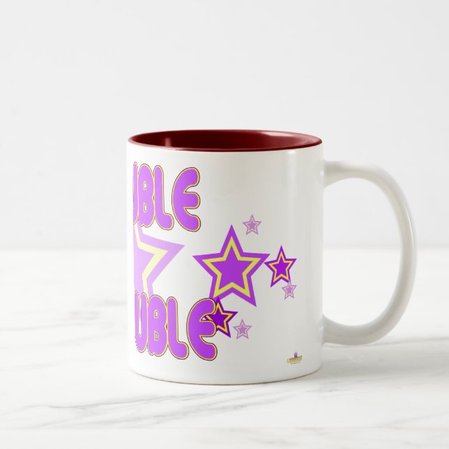 Tasse 2 Couleurs Double problème Purple Yellow Stars Partie 2 (Droit)