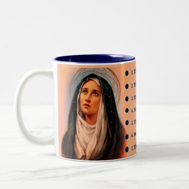 Tasse 2 Couleurs Douloureuse dévotion de la mère (Gauche)