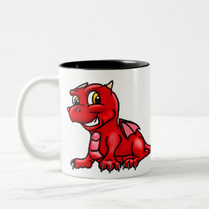 Tasse 2 Couleurs Dragon Bébé rouge mou