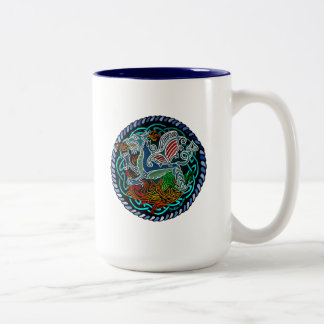 Tasse 2 Couleurs Dragon celtique
