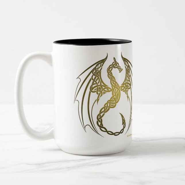 Tasse 2 Couleurs Dragon celtique (Gauche)