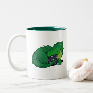 Tasse 2 Couleurs Dragon D20 vert