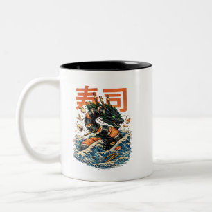 TASSE 2 COULEURS DRAGON DE MER SUSHI