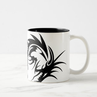 Tasse 2 Couleurs Dragon noir géant