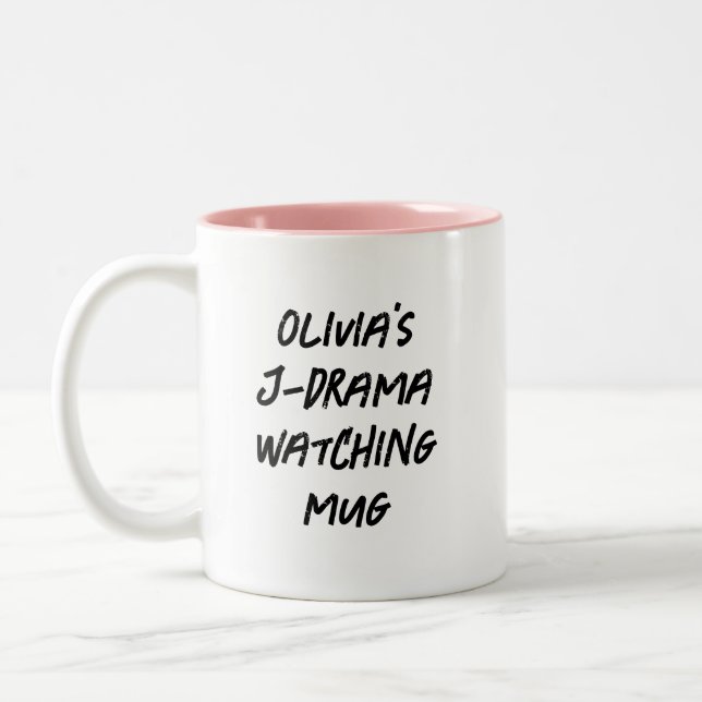 Tasse 2 Couleurs Drame japonais moderne Personnalisé Jdrama Regards (Gauche)