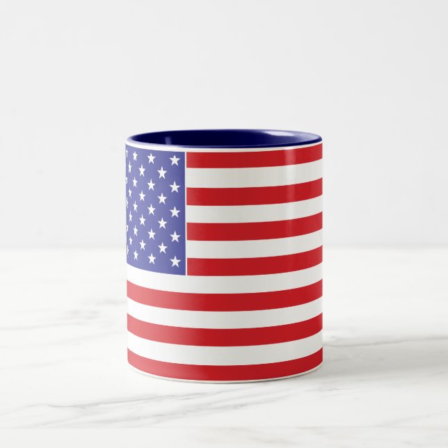 Tasse 2 Couleurs Drapeau américain (Centre)