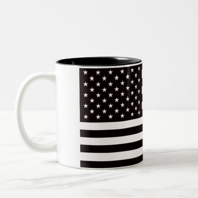 Tasse 2 Couleurs Drapeau américain Raider Shield (Gauche)