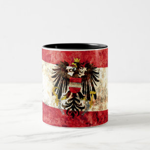 Tasse 2 Couleurs Drapeau autrichien
