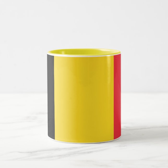 Tasse 2 Couleurs Drapeau belge patriotique (Centre)