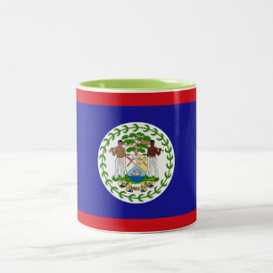 Tasse 2 Couleurs Drapeau bélizien