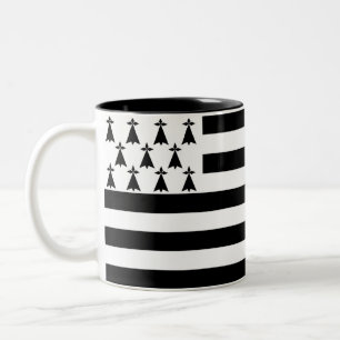 Tasse 2 Couleurs Drapeau breton patriotique