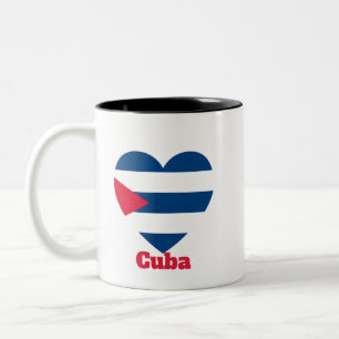Tasse 2 Couleurs Drapeau cardiaque cubain