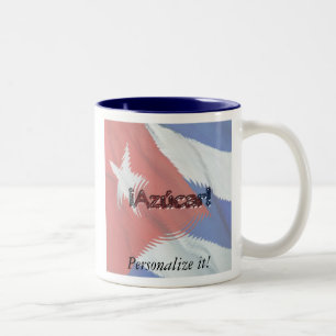 Tasse 2 Couleurs Drapeau cubain - Azucar ! Personnalisez-le !