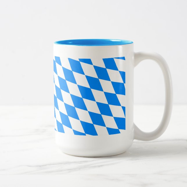 Tasse 2 Couleurs Drapeau de Bavière (Droit)